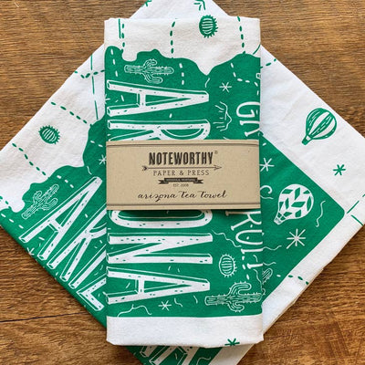 Greetings From Arizona Tea Towel