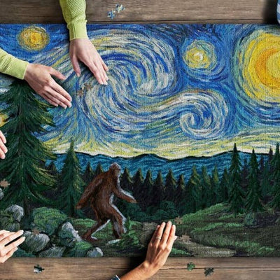 Bigfoot Starry Night Puzzle