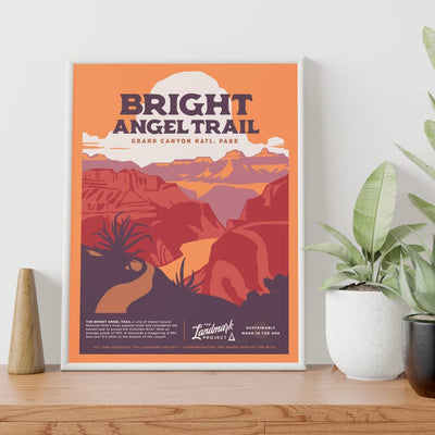 Grand Canyon Bright Angel Trail Poster - 12 x 16