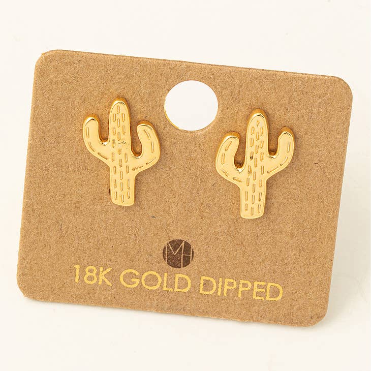 Cactus Stud Earrings