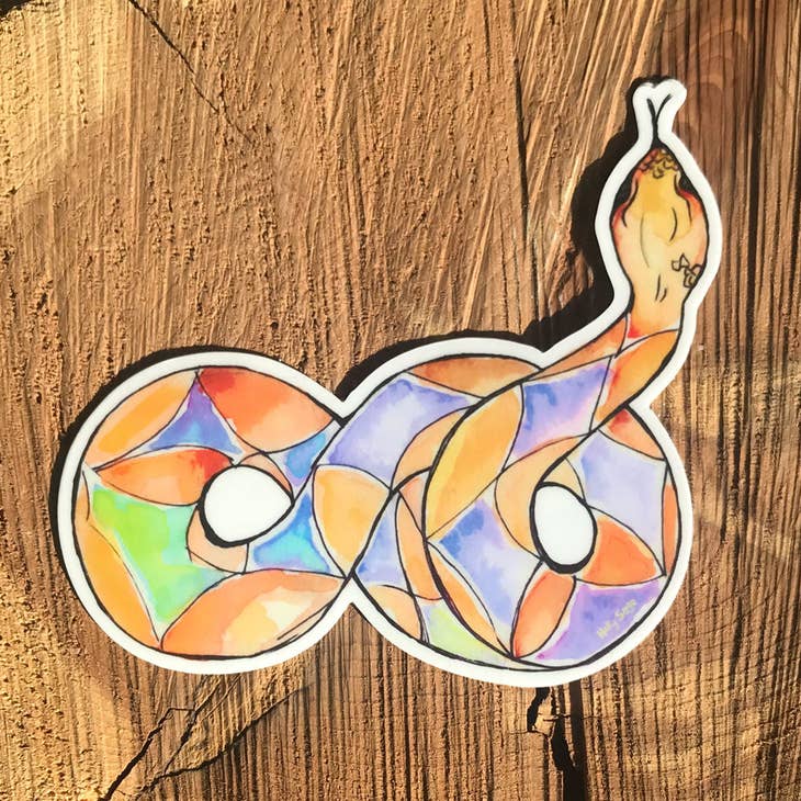 Rattlesnake Charm Sticker
