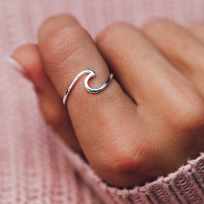Silver Wave Ring