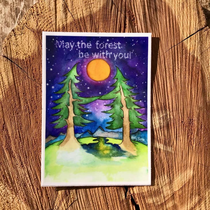 May The Forest Be With You Sticker
