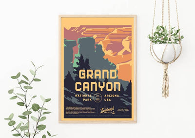 Grand Canyon South Rim Poster - 12 x 16