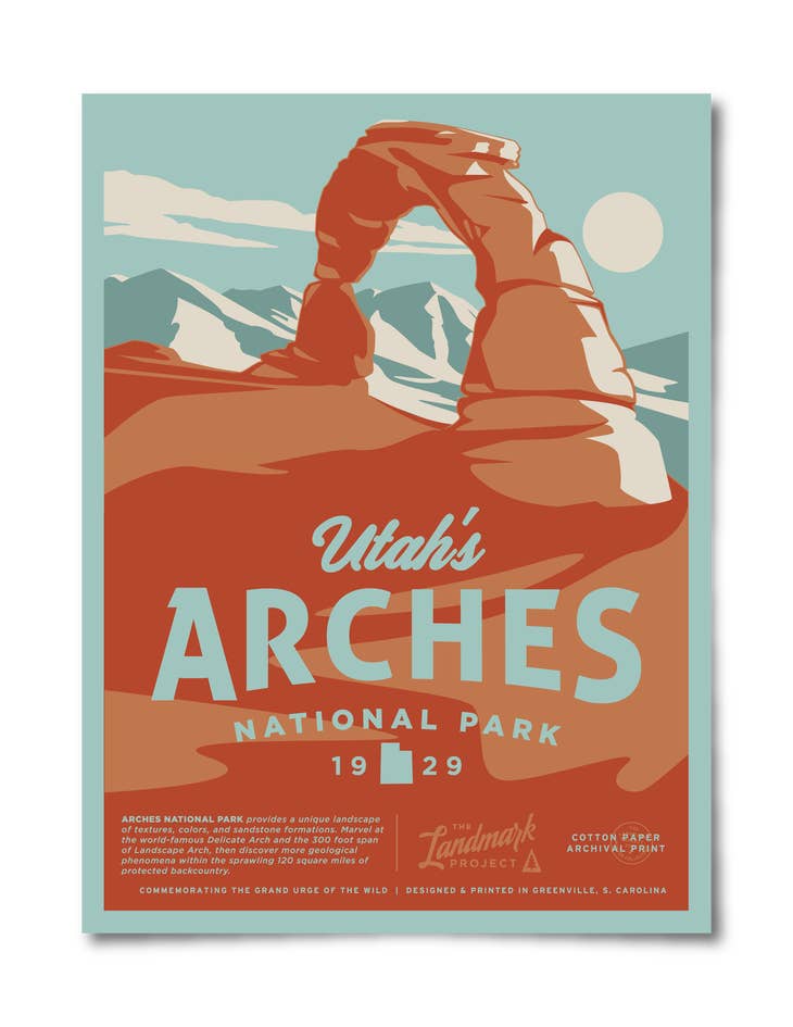 Arches National Park Poster - 12 x 16