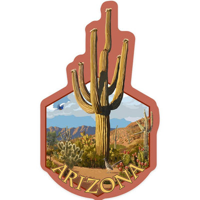 Classic Arizona Saguaro Sticker