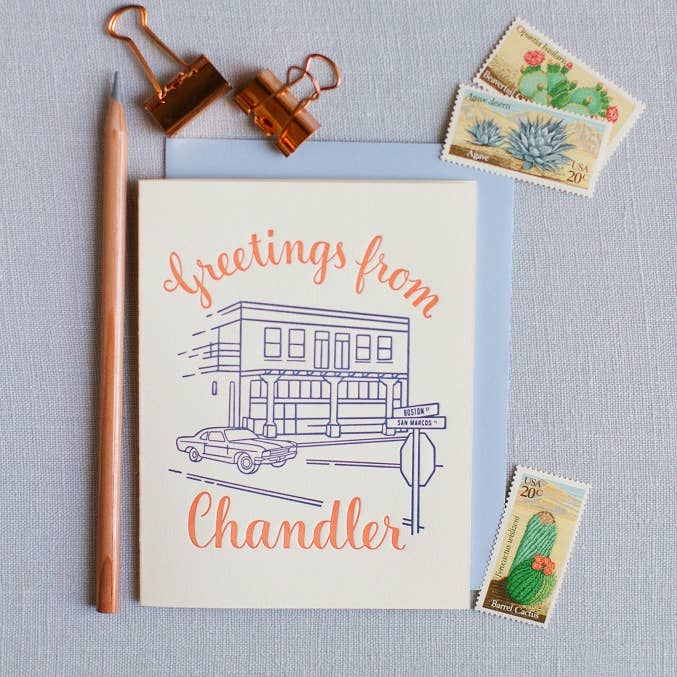 Greetings from Chandler Greeting Card
