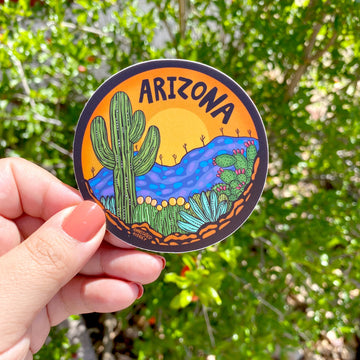 Arizona Circle Sticker