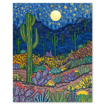 Starry Spring Night 8 x 10 Art Print