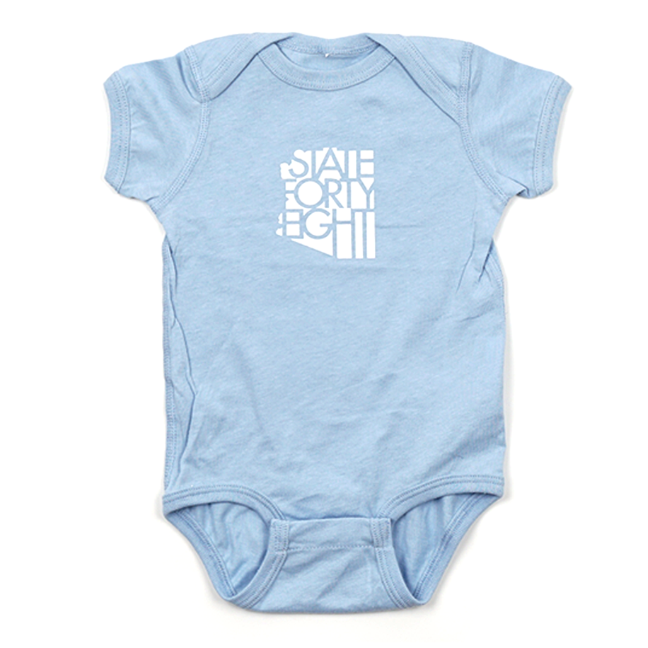 State Forty Eight Onesie - Sky Blue