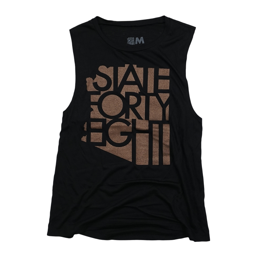 State Forty Eight Muscle Tank - Copper/Black