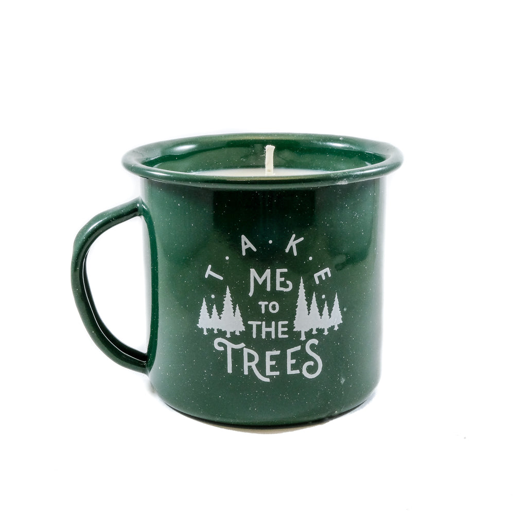 The Trees Enamel Mug Candle