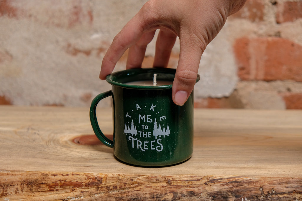 The Trees Enamel Mug Candle