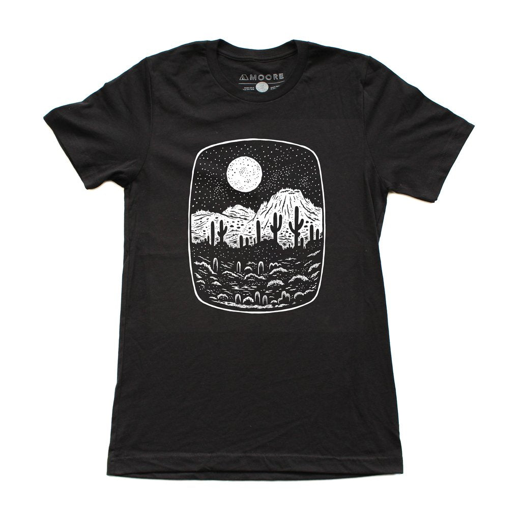 Night Butte Tee - Ink Black