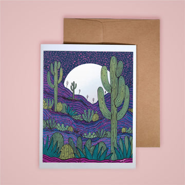 Desert Galaxy Greeting Card