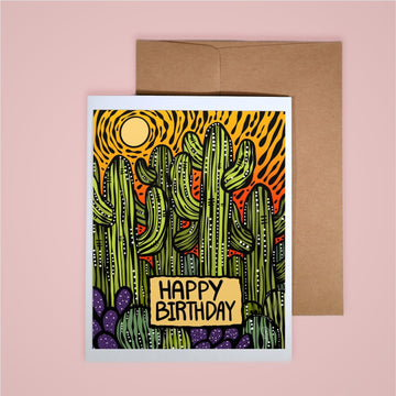 Happy Birthday Saguaros Card…