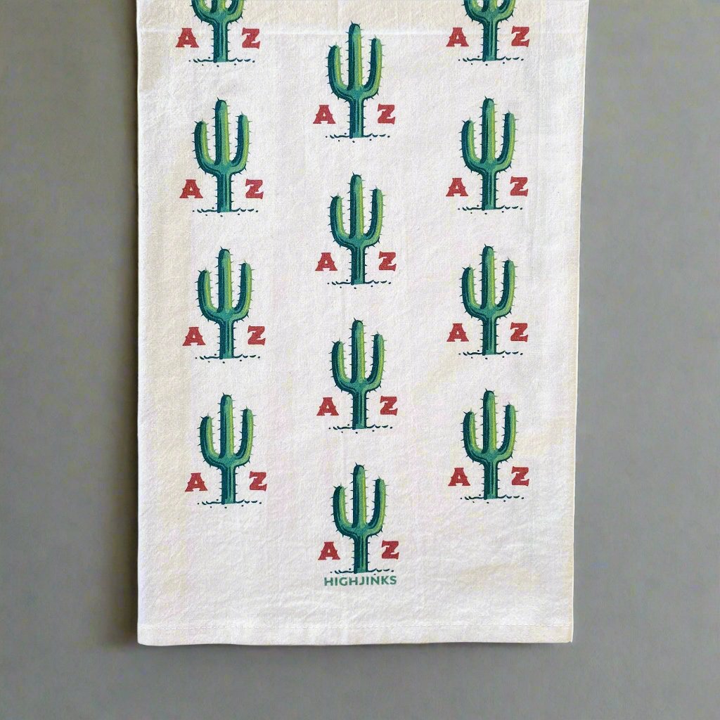 AZ Cactus Pattern Tea Towel