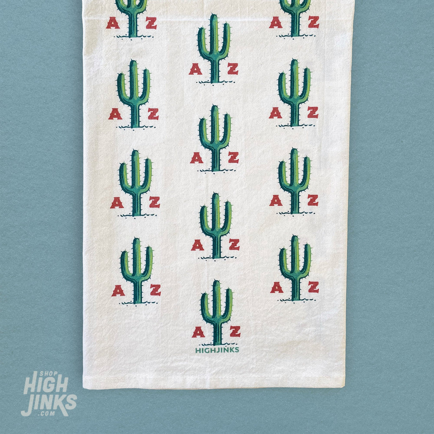 AZ Cactus Pattern Tea Towel