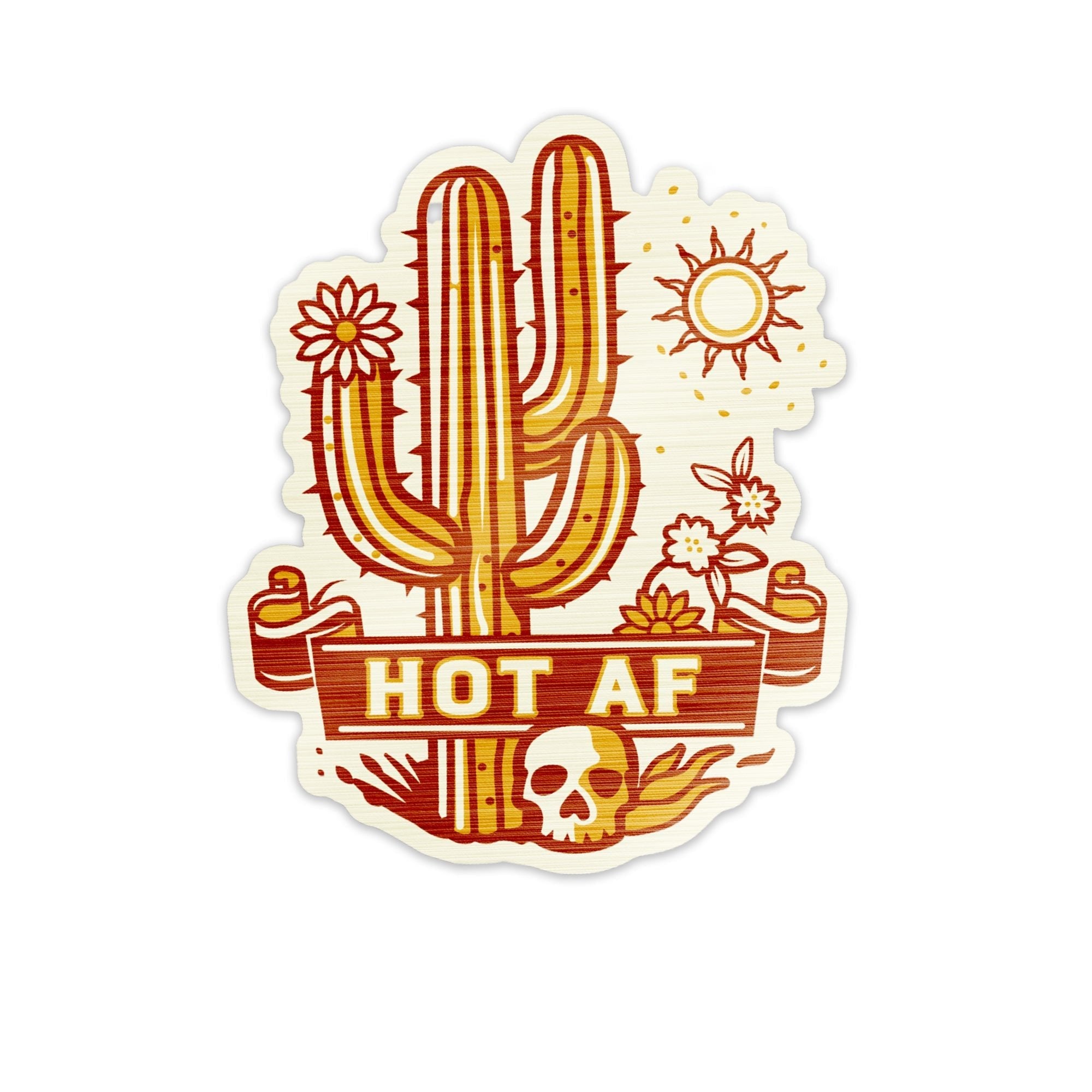 Hot AF Metallic Sticker