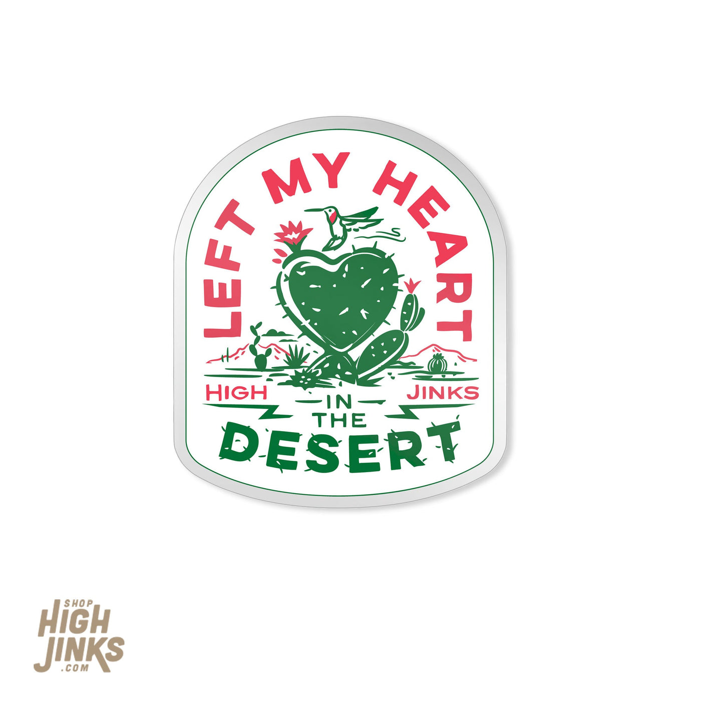 Left My Heart in the Desert Sticker