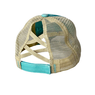 Golden Hour Saguaro Ponytail Trucker