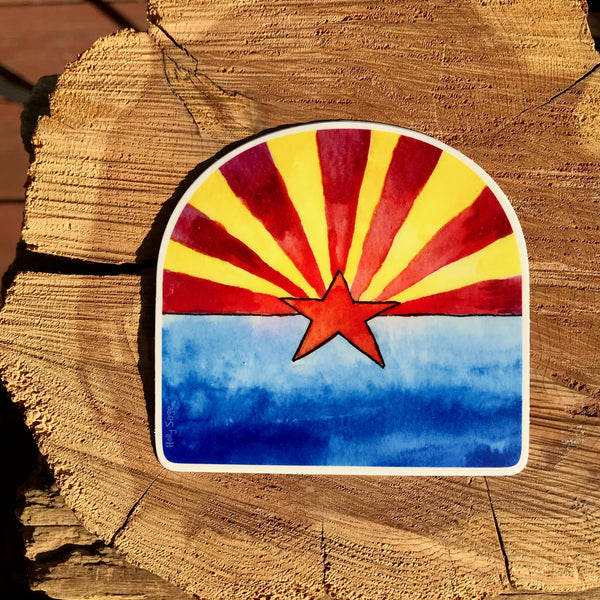 Arizona State Flag Sticker