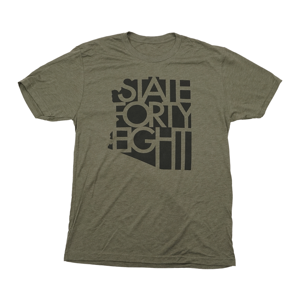 State Forty Eight Tee - Army Green