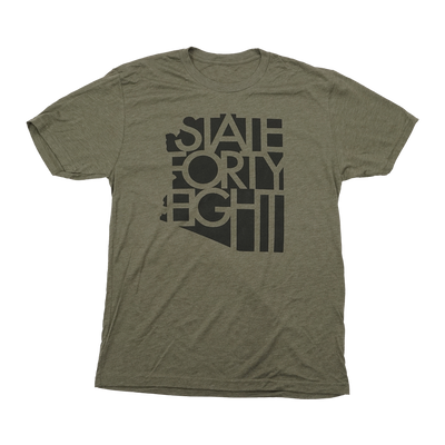 State Forty Eight Tee - Army Green