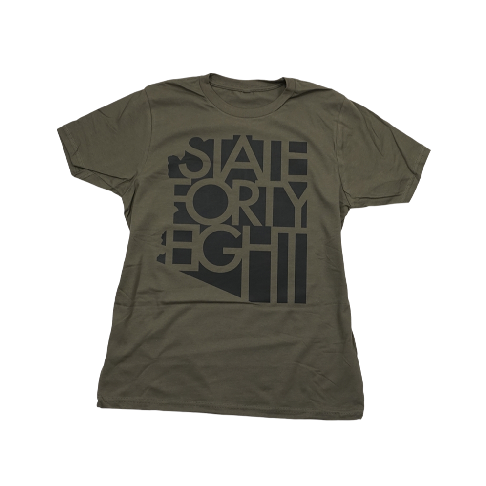 State Forty Eight Kids' Tee - Army Green