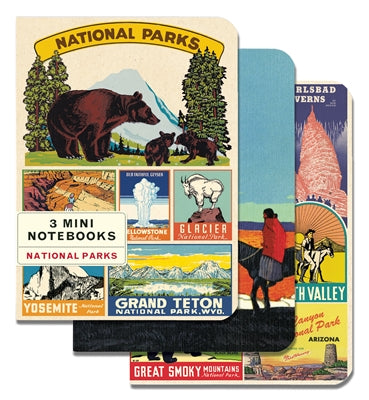 National Parks Vintage Mini Notebooks