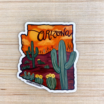 Orange Arizona Magnet