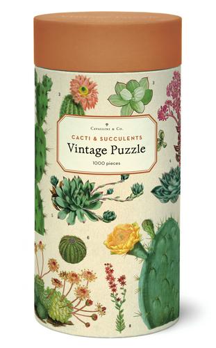 Cacti & Succulents Vintage Puzzle