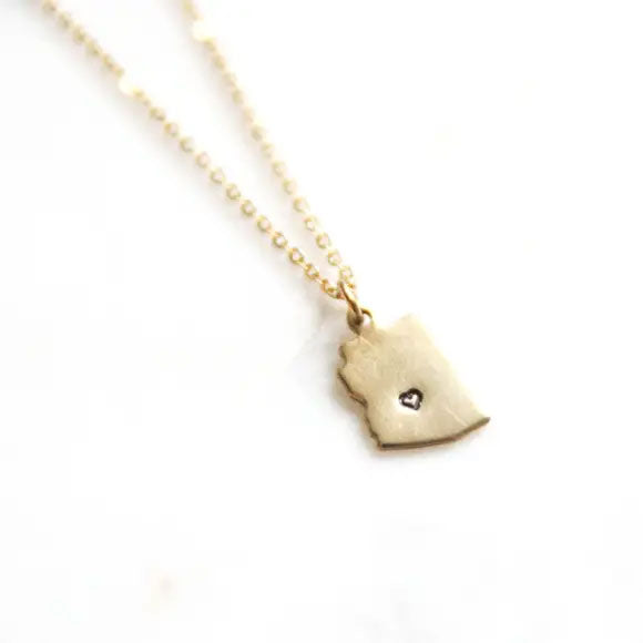 Tiny AZ Love Necklace