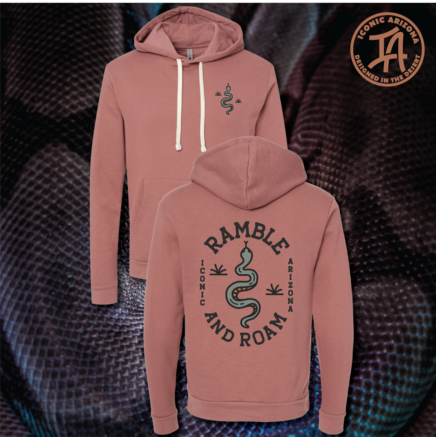 Ramble & Roam Hoodie - Mauve