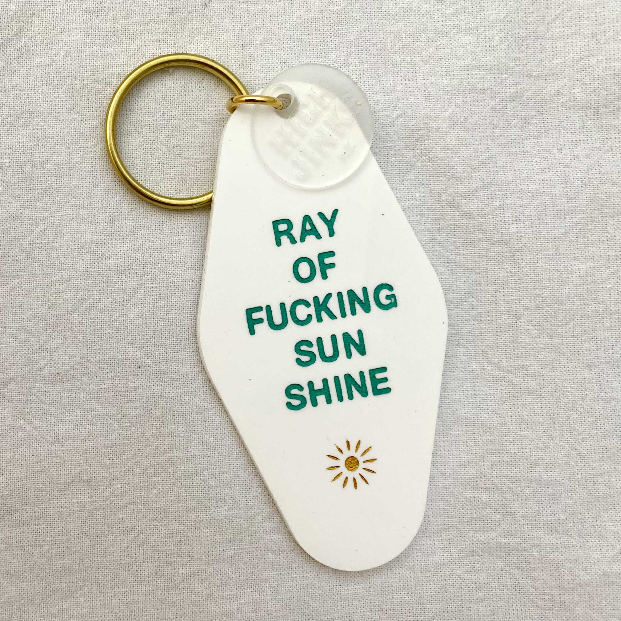 Ray of F*ing Sunshine Key Tag