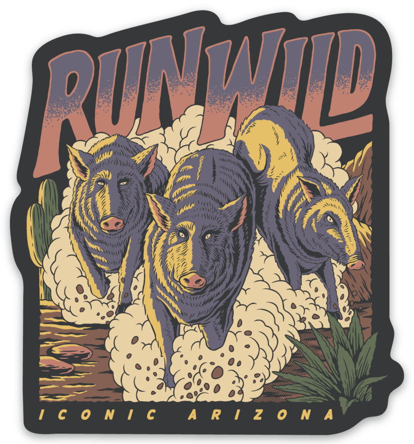 Run Wild Sticker