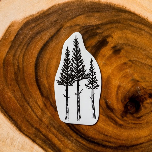 Rustic Three Trees Magnet