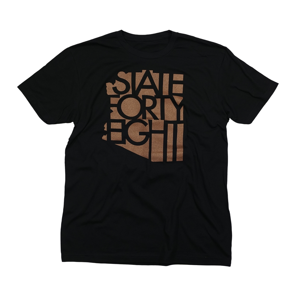 State Forty Eight Tee - Copper/Black