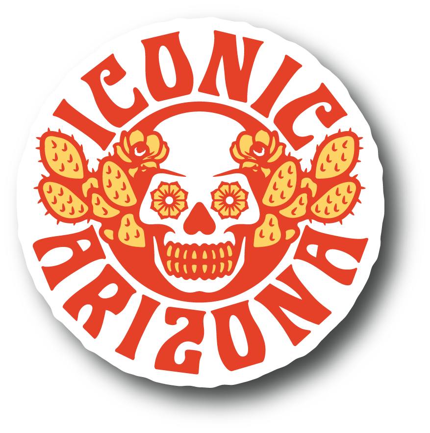 Skull and Desert Roses Sticker