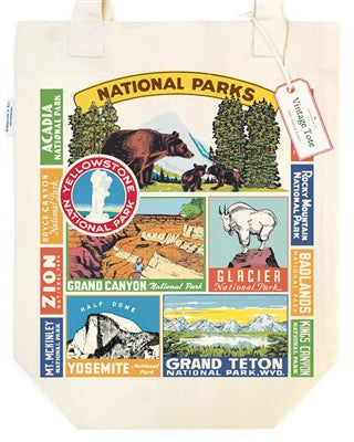 National Parks Vintage Tote Bag