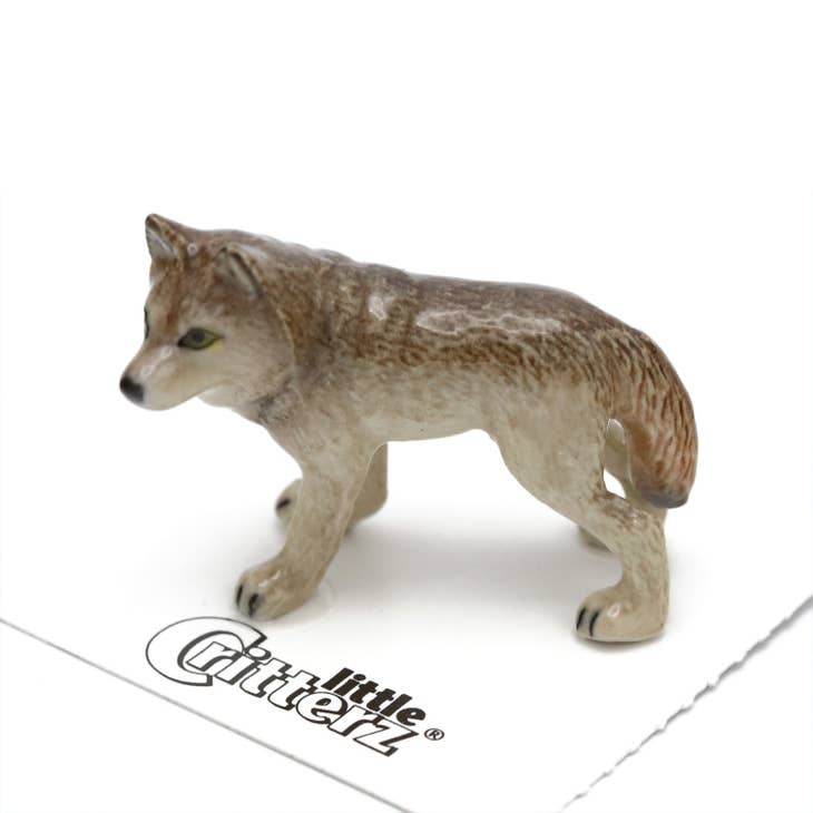 Timber Wolf Porcelain Miniature