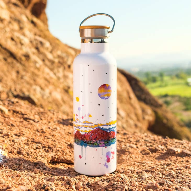 Arizona Camelback Moon Insulated Steel Water Bottle