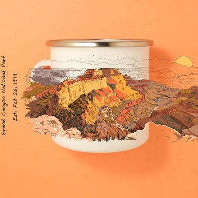Grand Canyon Enamel Mug