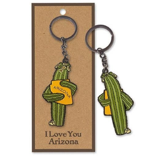 Saguaro Hug Keychain
