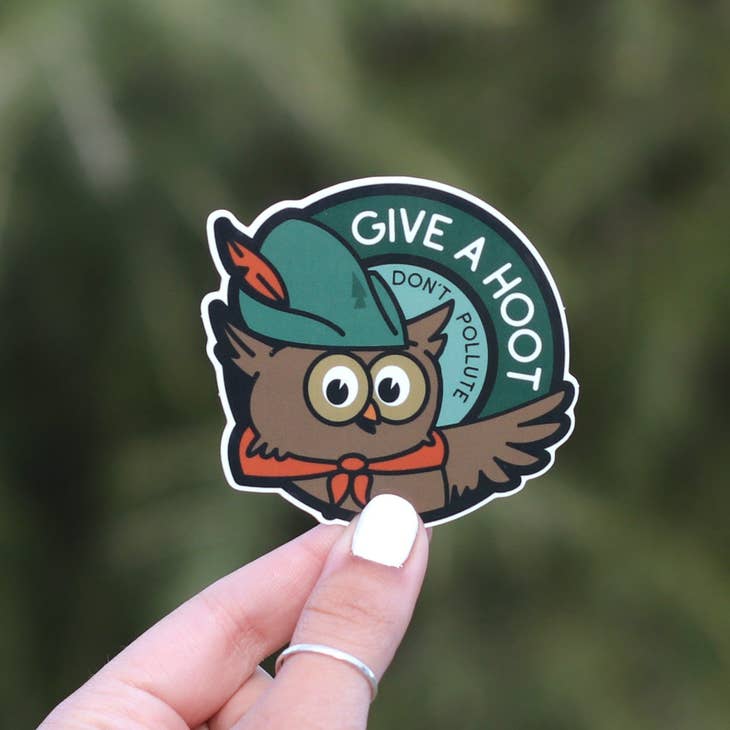 Give a Hoot, Woodsy Sticker