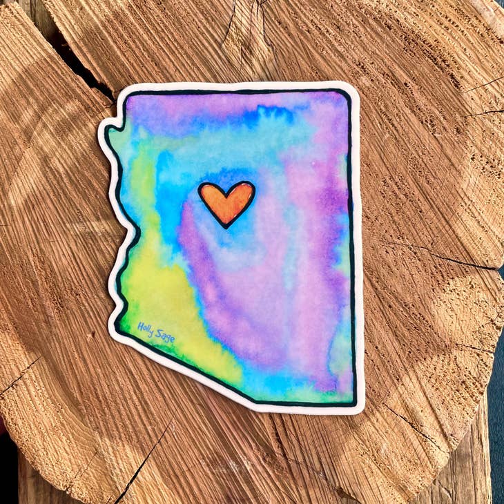 Arizona Watercolor Love Sticker
