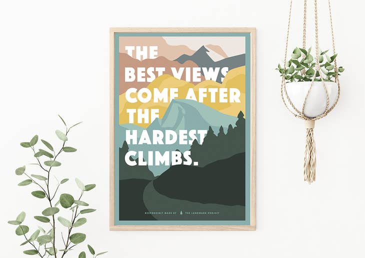 The Hardest Climb Poster - 12 x 16