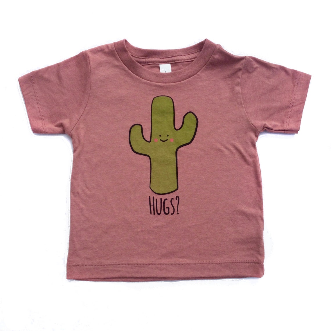 Hugs Cactus Toddler Tee - Mauve