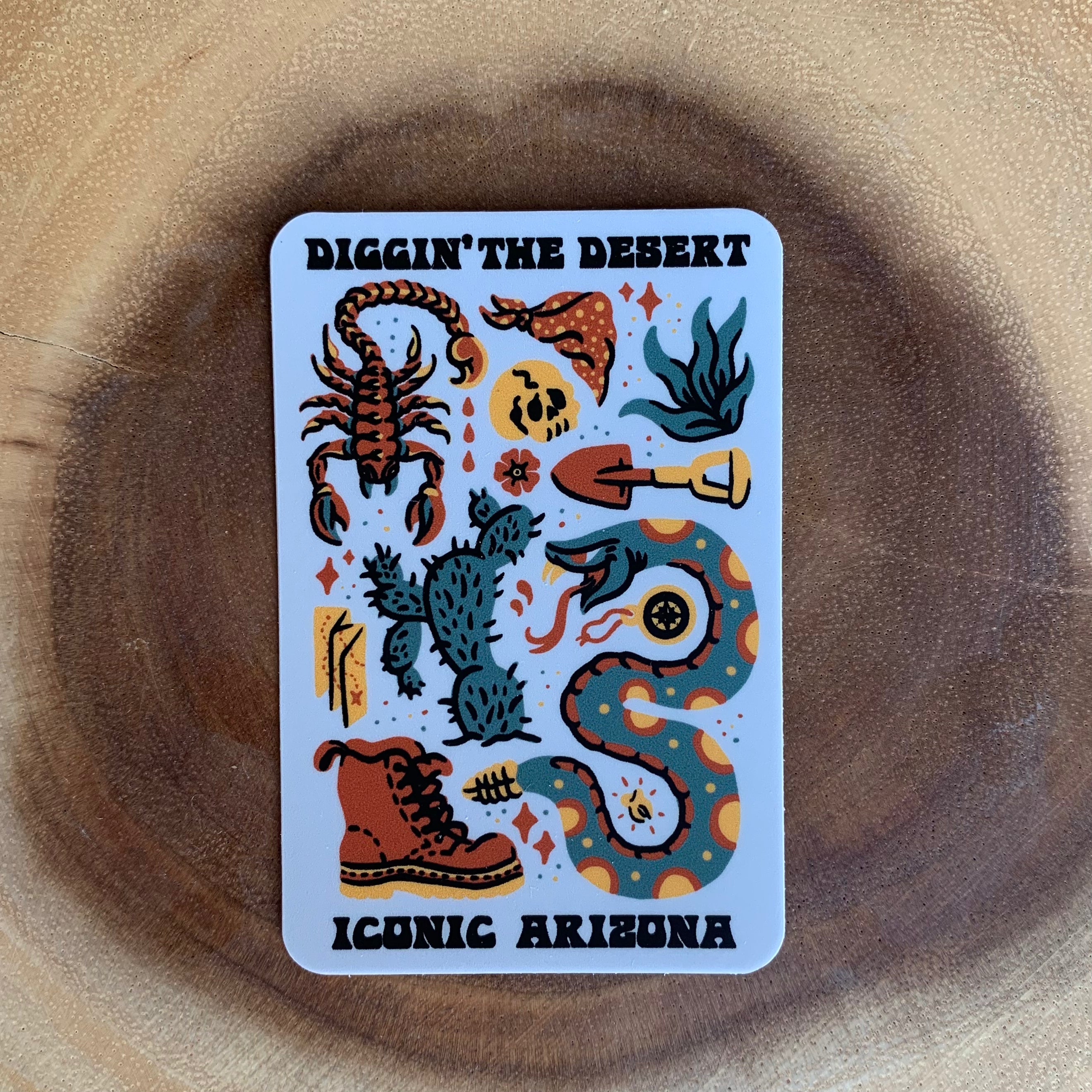 Diggin' the Desert Sticker