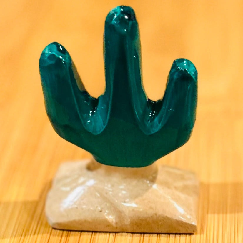 Marble Cactus 2" Figurine